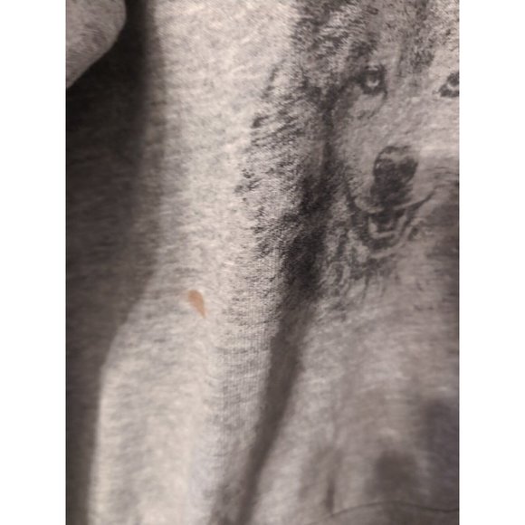 Volunteer Knit Apparel Gray Sweatshirt Vintage Size M Wolves Native American - Picture 4 of 8